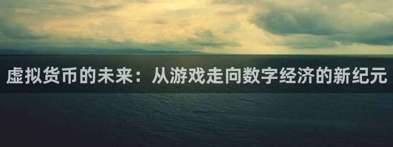 银河官网注册平台是什么软件：虚拟货币的未来：从游戏走向数字经济的新纪元